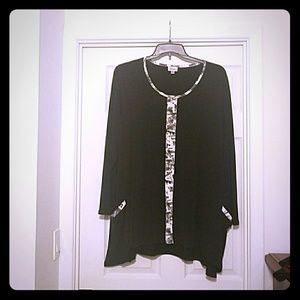 Long sleeve,  worn once, shark bite